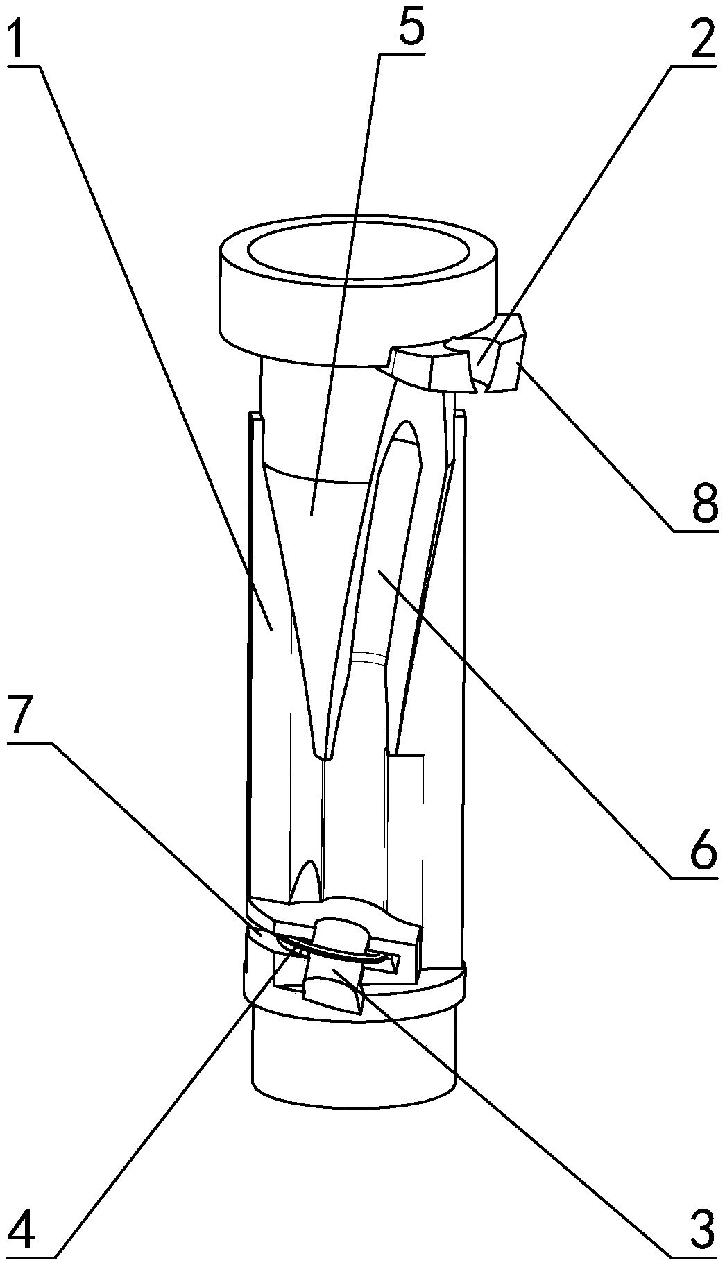 Novel pencil sharpener tool rest structure