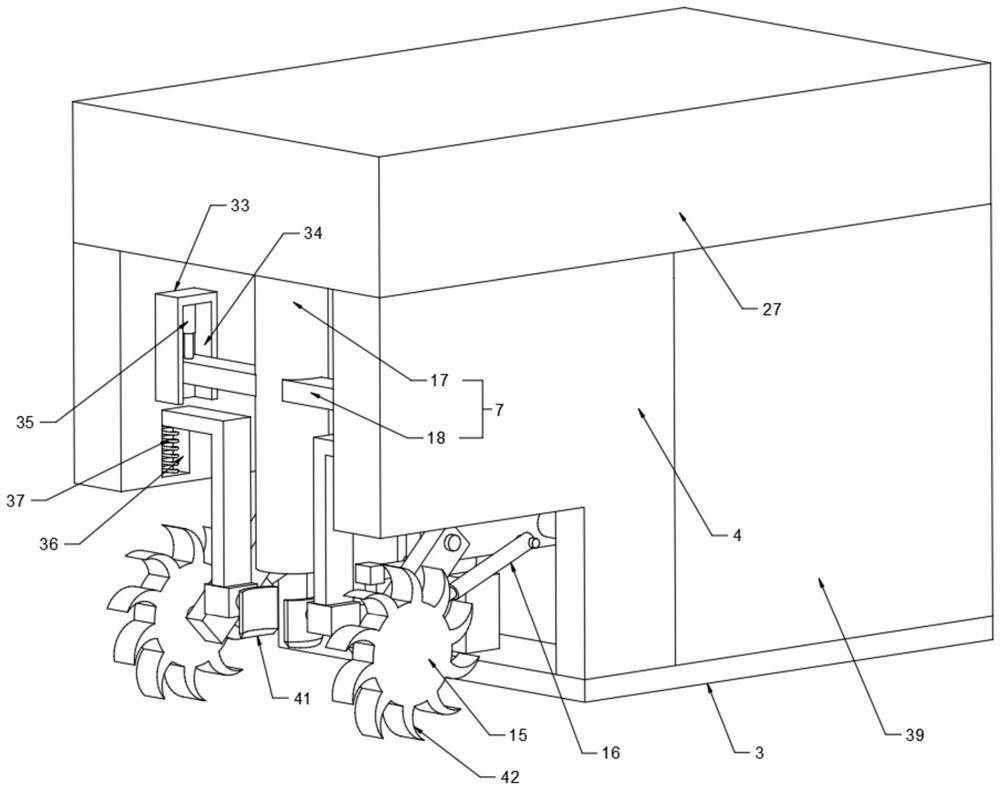 Full-automatic shrub and vegetation planting equipment for garden construction