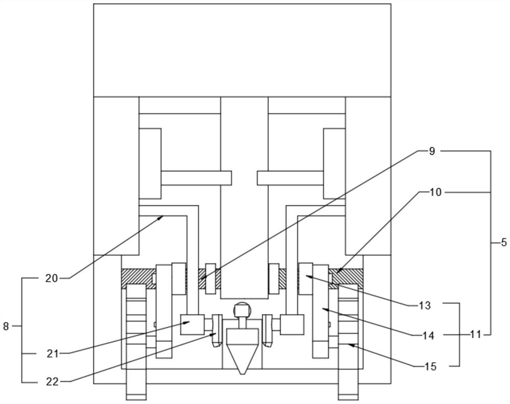 Full-automatic shrub and vegetation planting equipment for garden construction