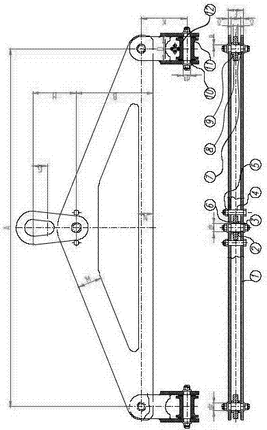 Portable sand box tool overturning lifting appliance