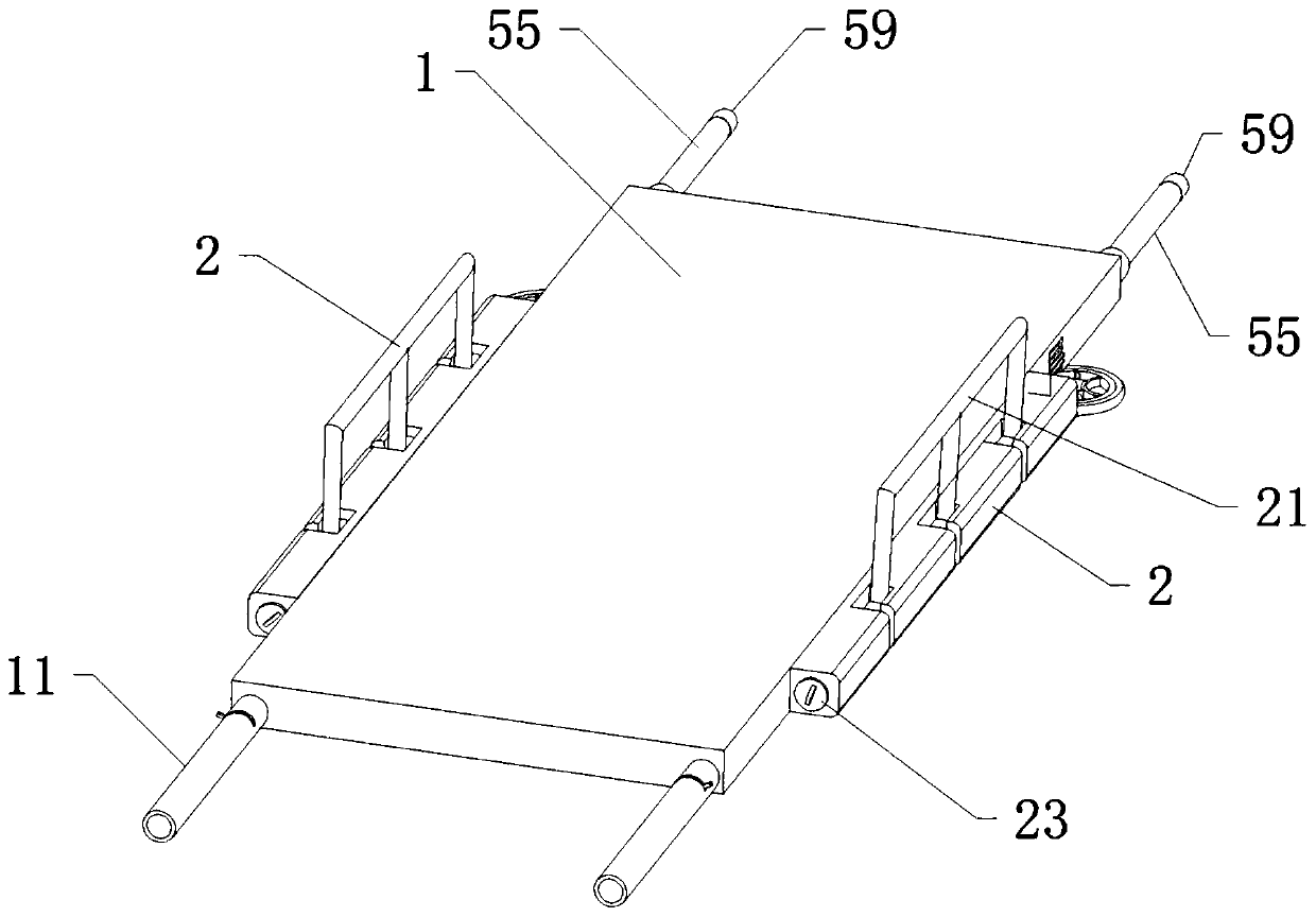 Stretcher trolley convenient for patient transferring