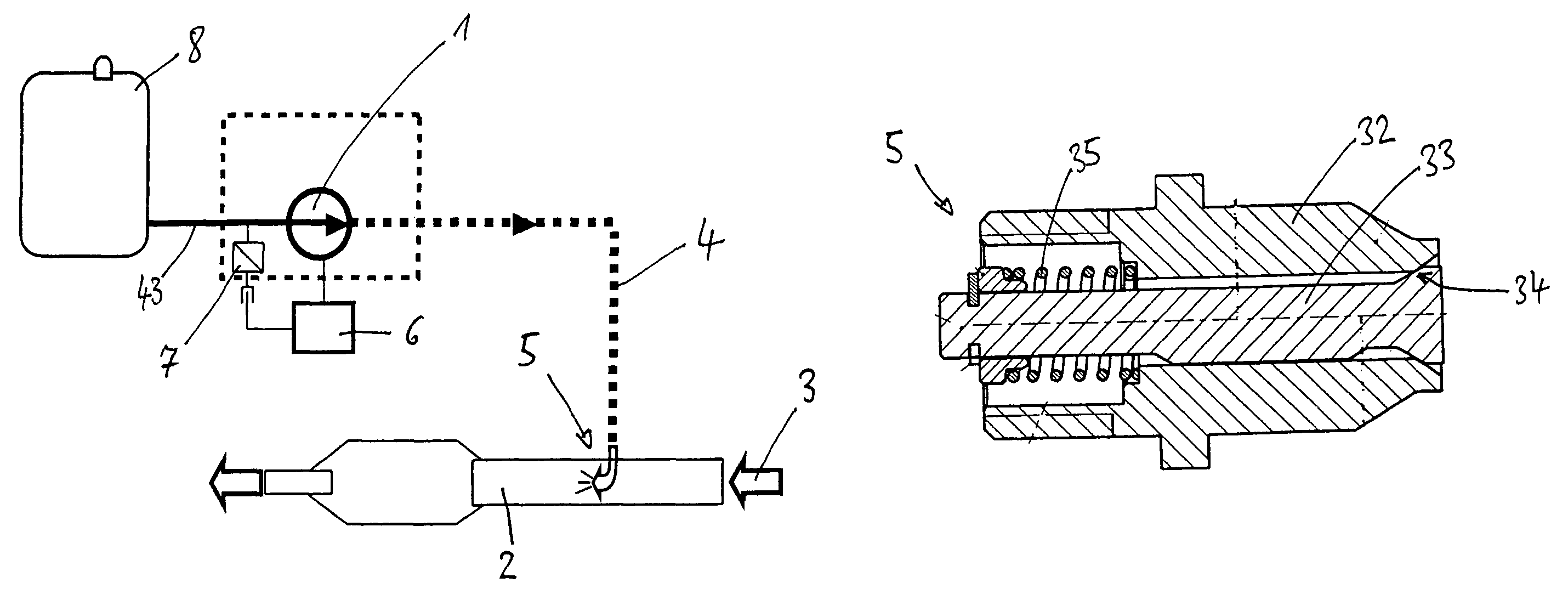 Arrangement for the dosed injection of a reducing medium into the exhaust tract of an internal combustion engine