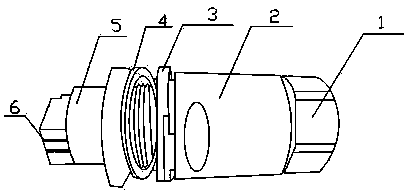 Anti-seismic multi-bayonet connecting device