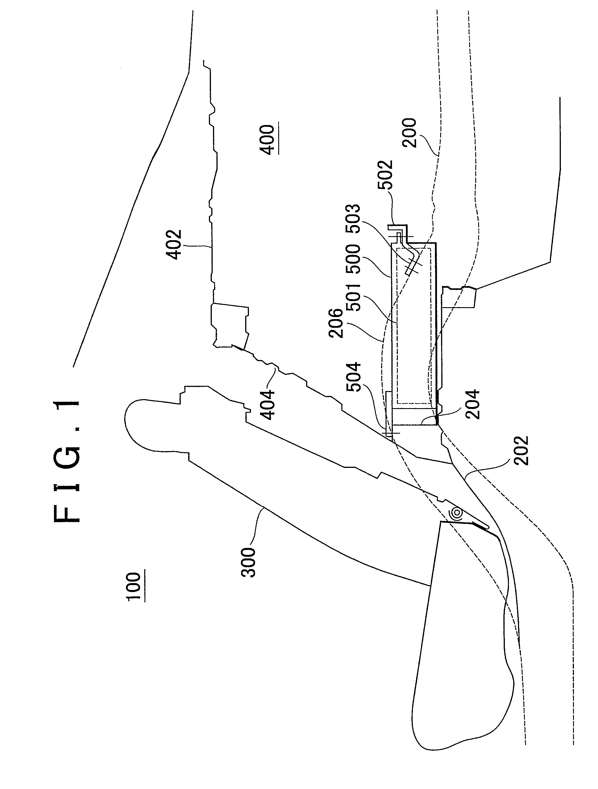 Mounting structure for storage battery device