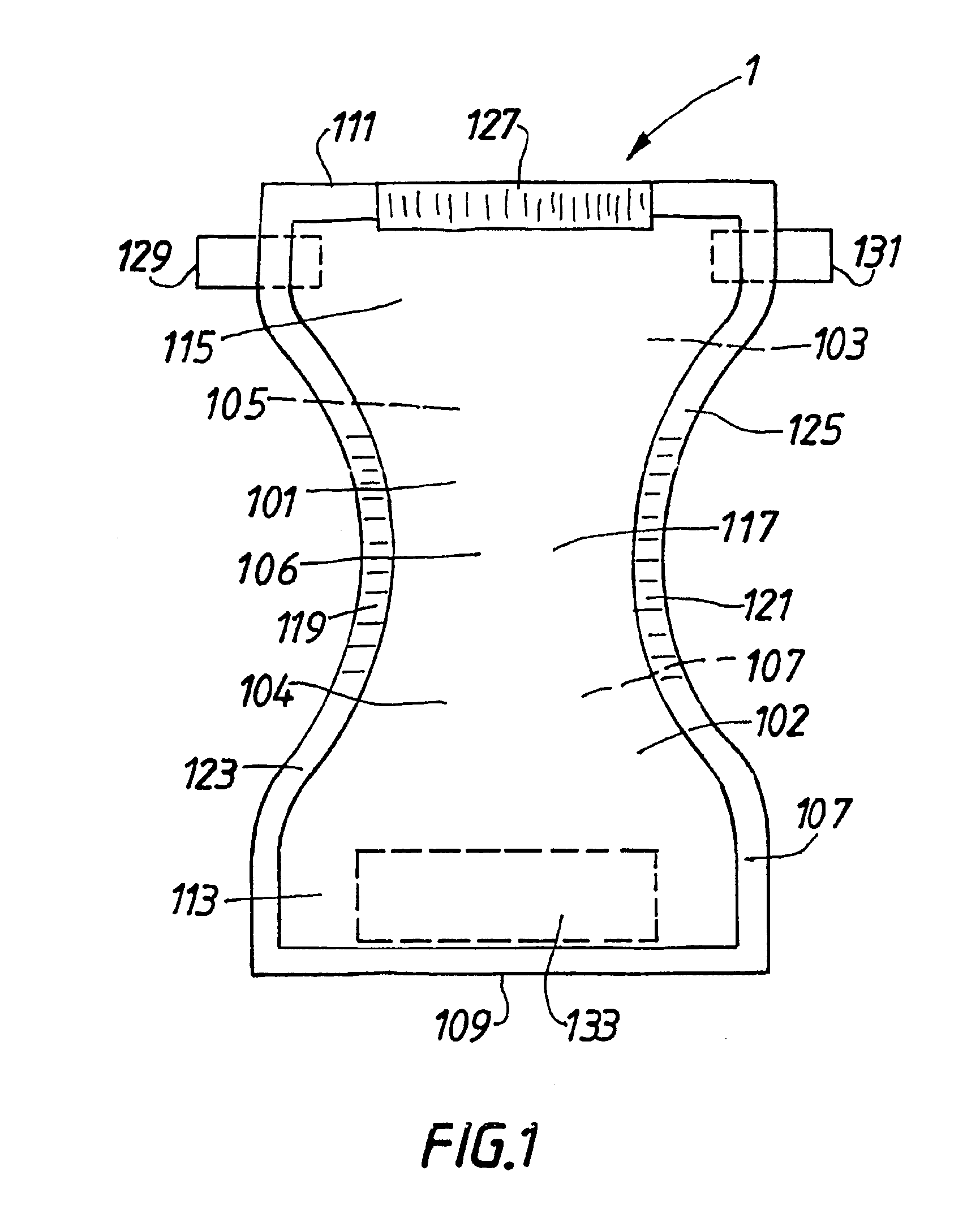 Fibrous structure and absorbent article including such a fibrous structure