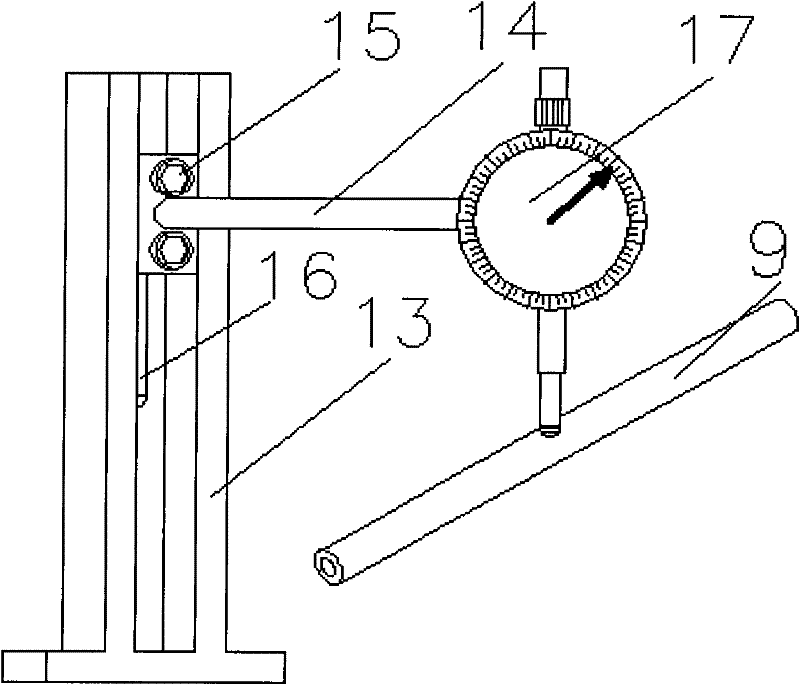 Test device for stiffness of flexible spring