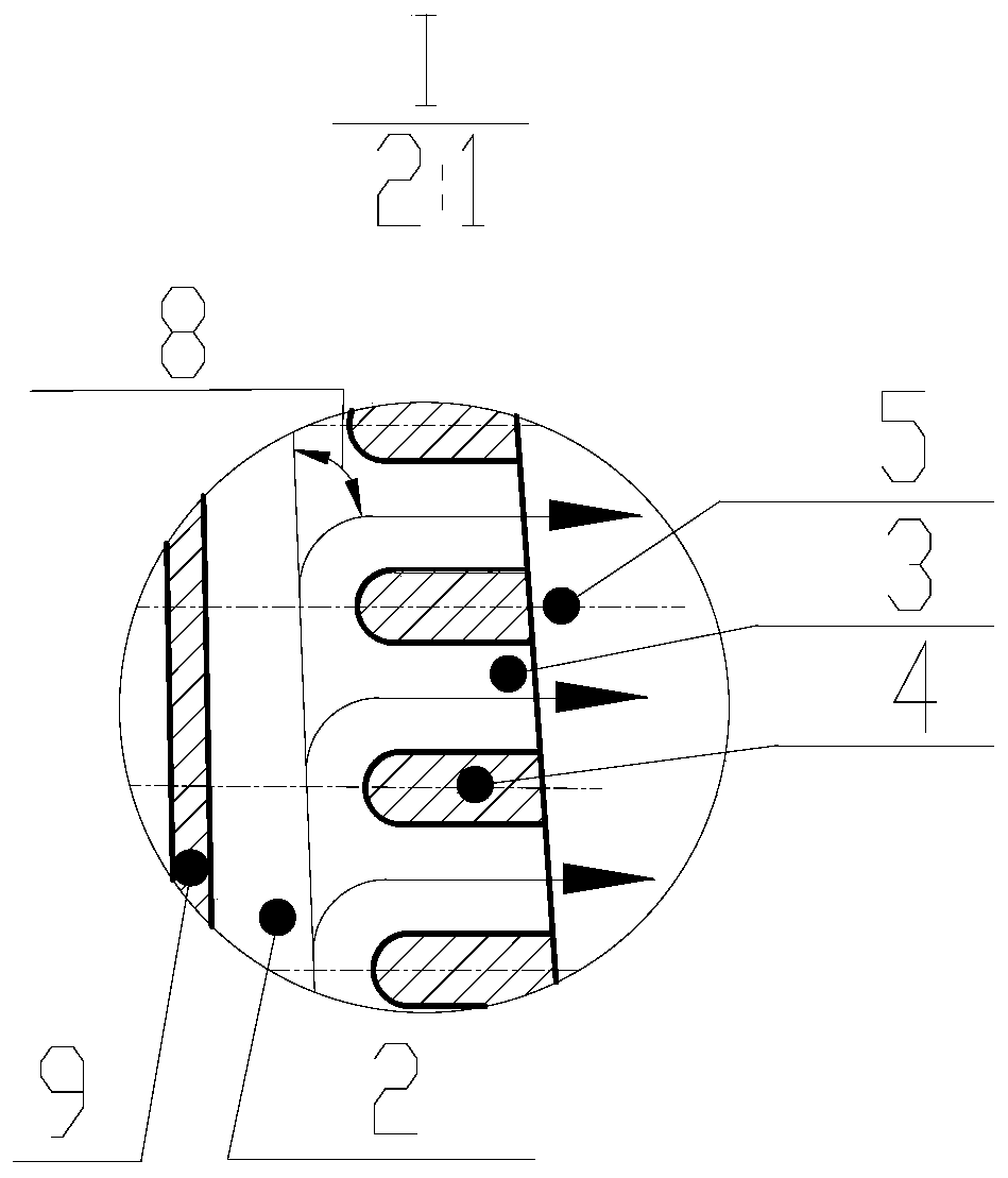 Turbine blade trailing edge fold line type exhaust split seam structure