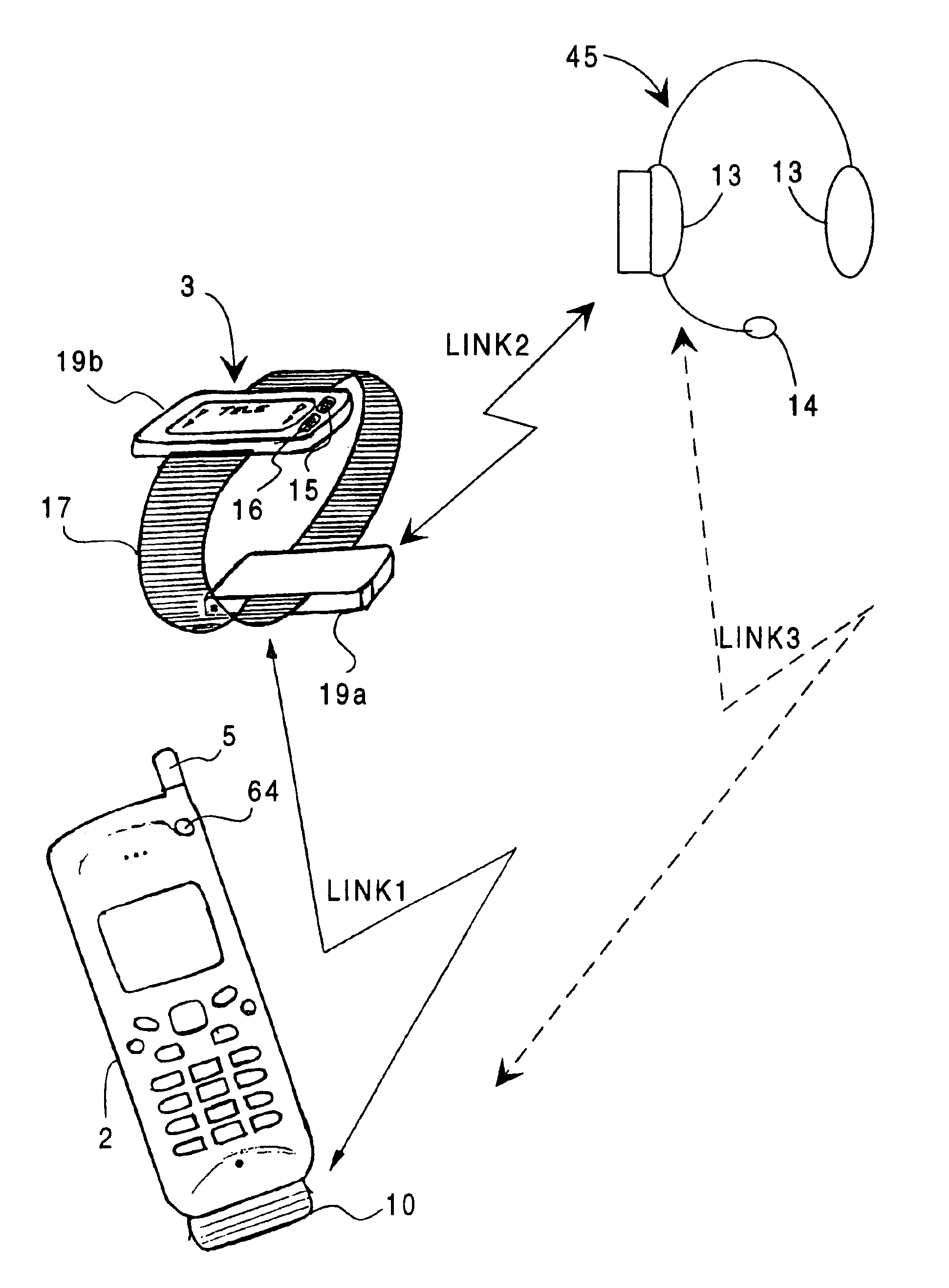 Personal mobile communications device having multiple units