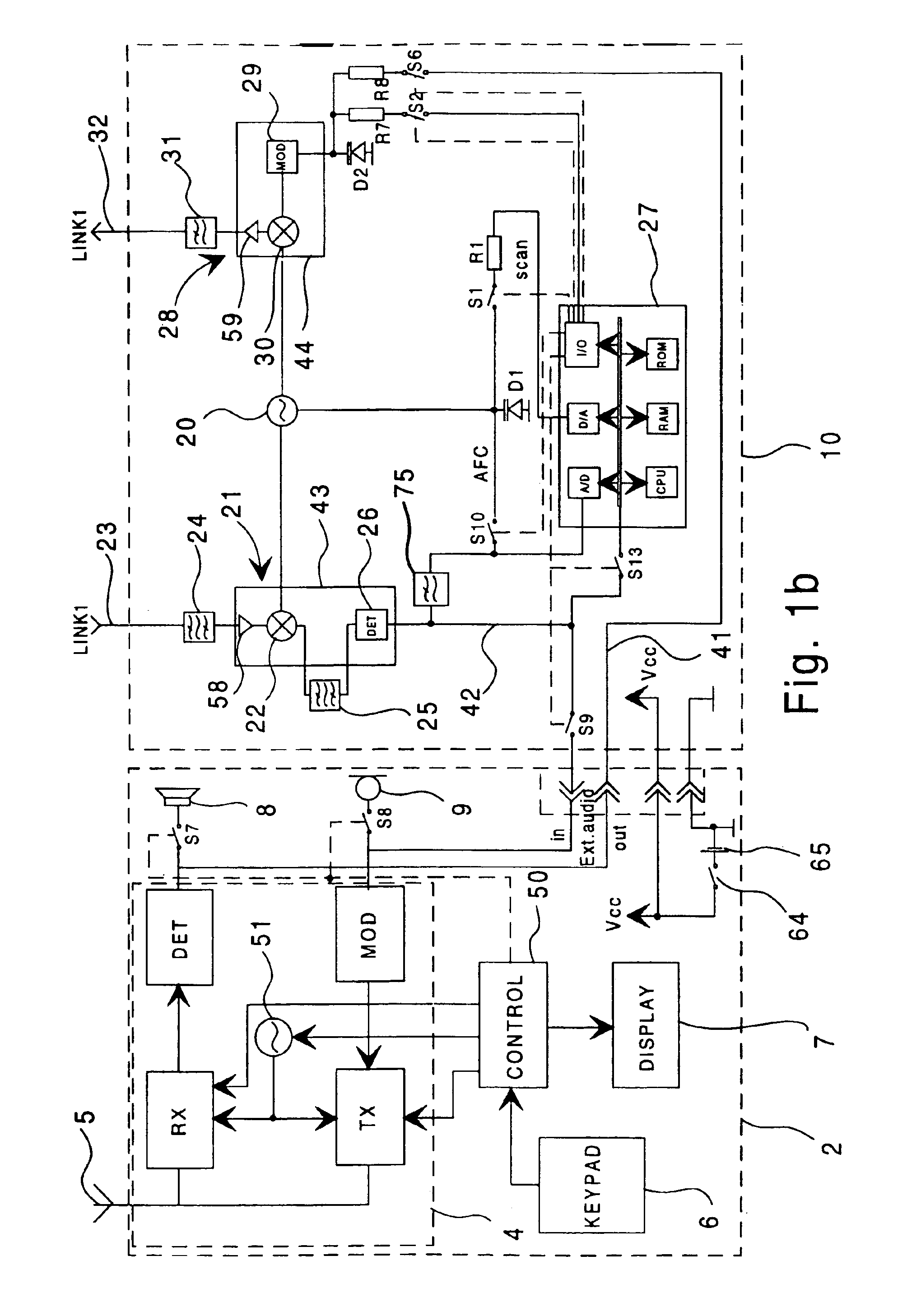 Personal mobile communications device having multiple units