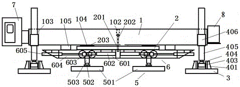 Non-disturbance compressive static load test system of foundation base