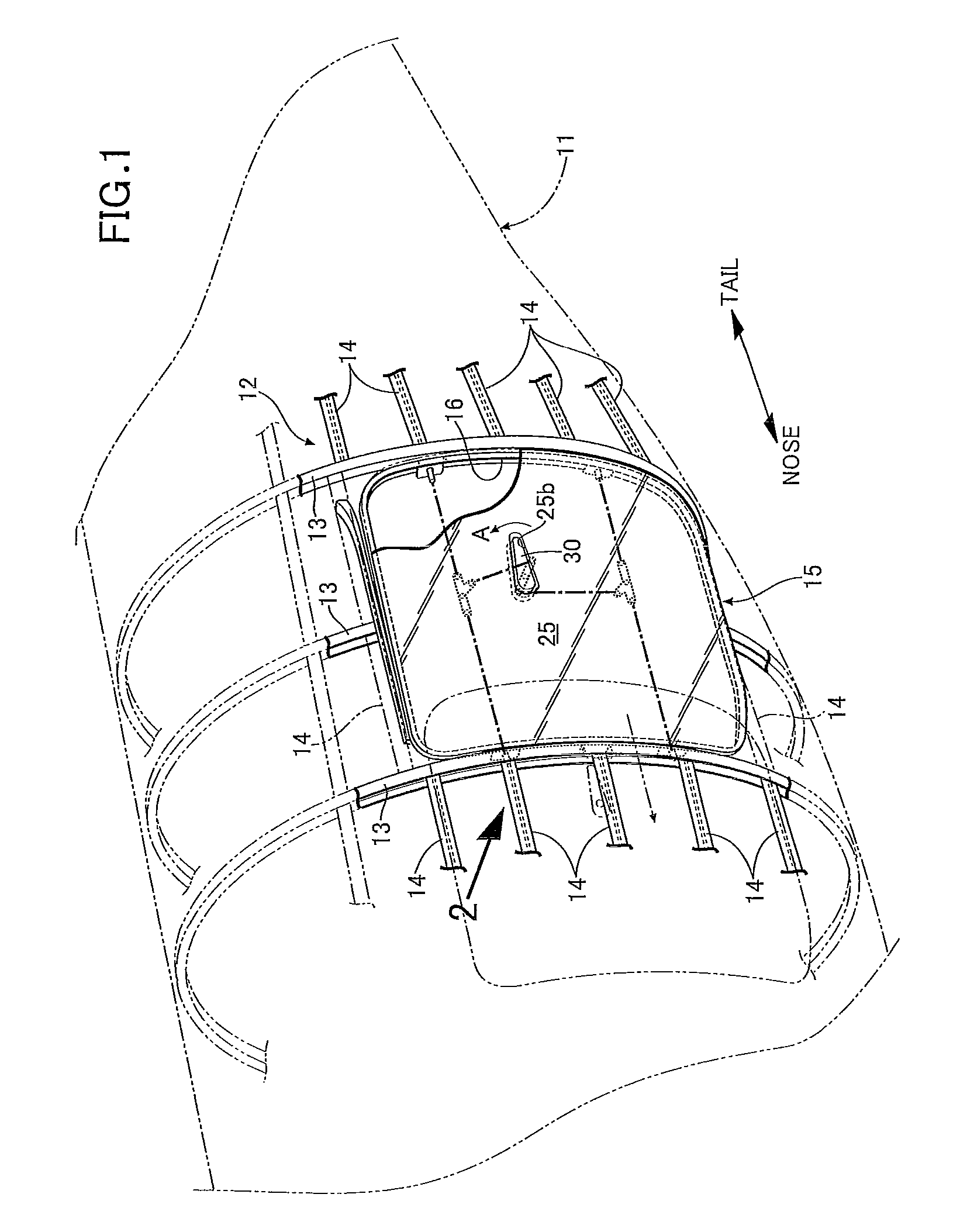 Slide door device for aircraft