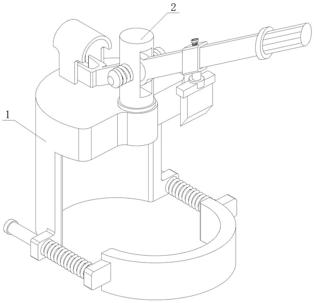 Planting auxiliary mechanism with built-in grafting structure for crabapple stem grafting