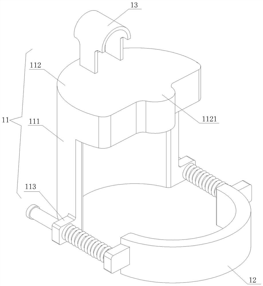 Planting auxiliary mechanism with built-in grafting structure for crabapple stem grafting