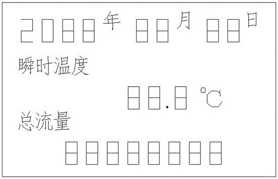 Display method of low-power-consumption intelligent heat meter
