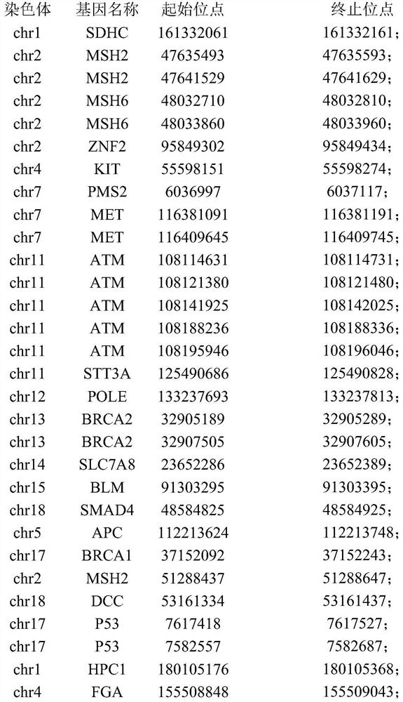 Generic cancer category multi-gene MSI site targeted detection probe and kit and application