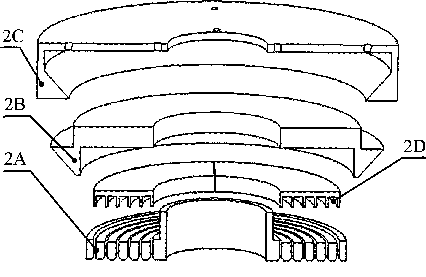 Submerge self-adapting gas seal device for photoetching machine