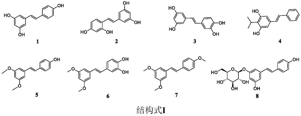 Application of stilbene compounds in prevention and treatment of fungal diseases