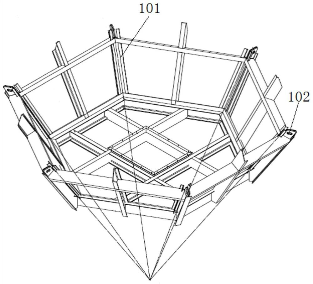 Steam-water separation device for spherical tank heat accumulator