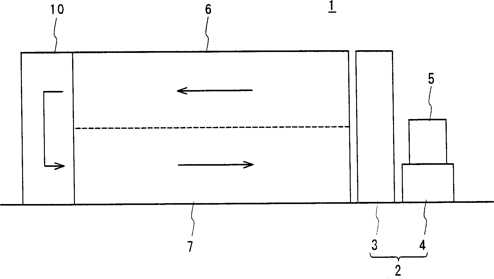 Lifting/lowering type substrate proless device and substrate process system having same