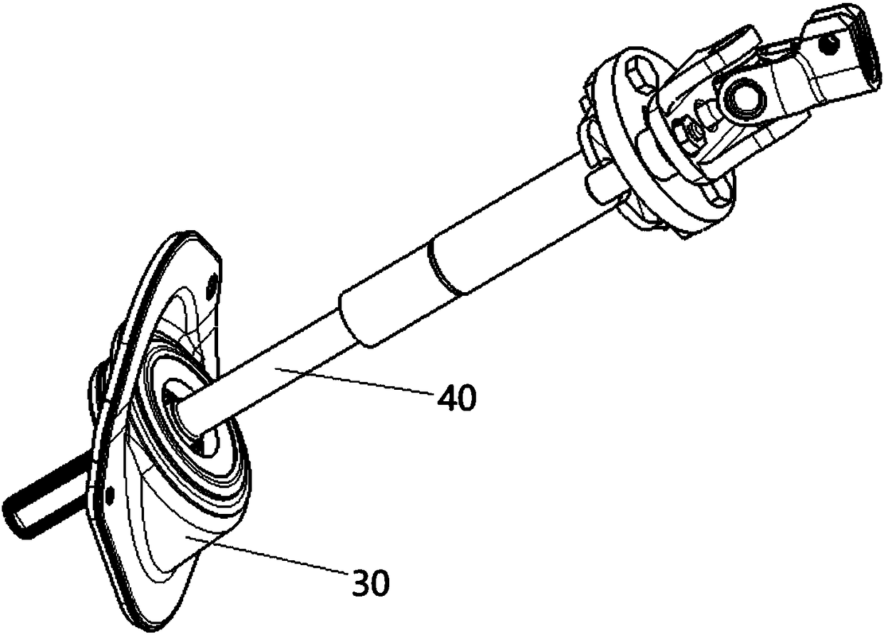 Steering middle shaft protection cover assembly