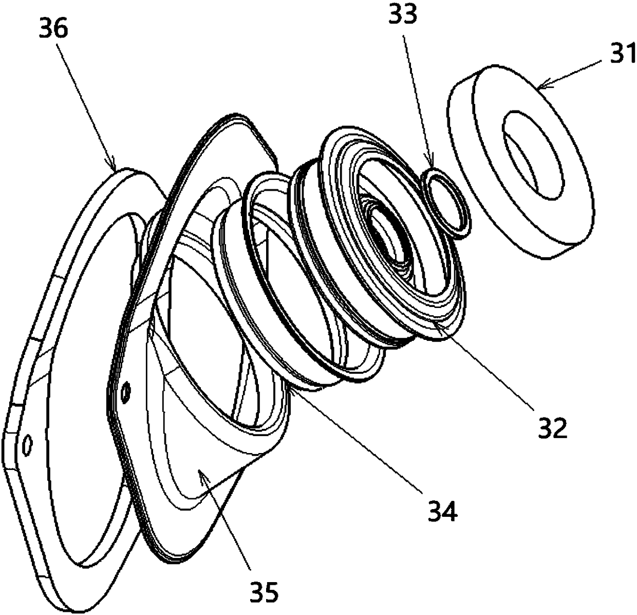 Steering middle shaft protection cover assembly