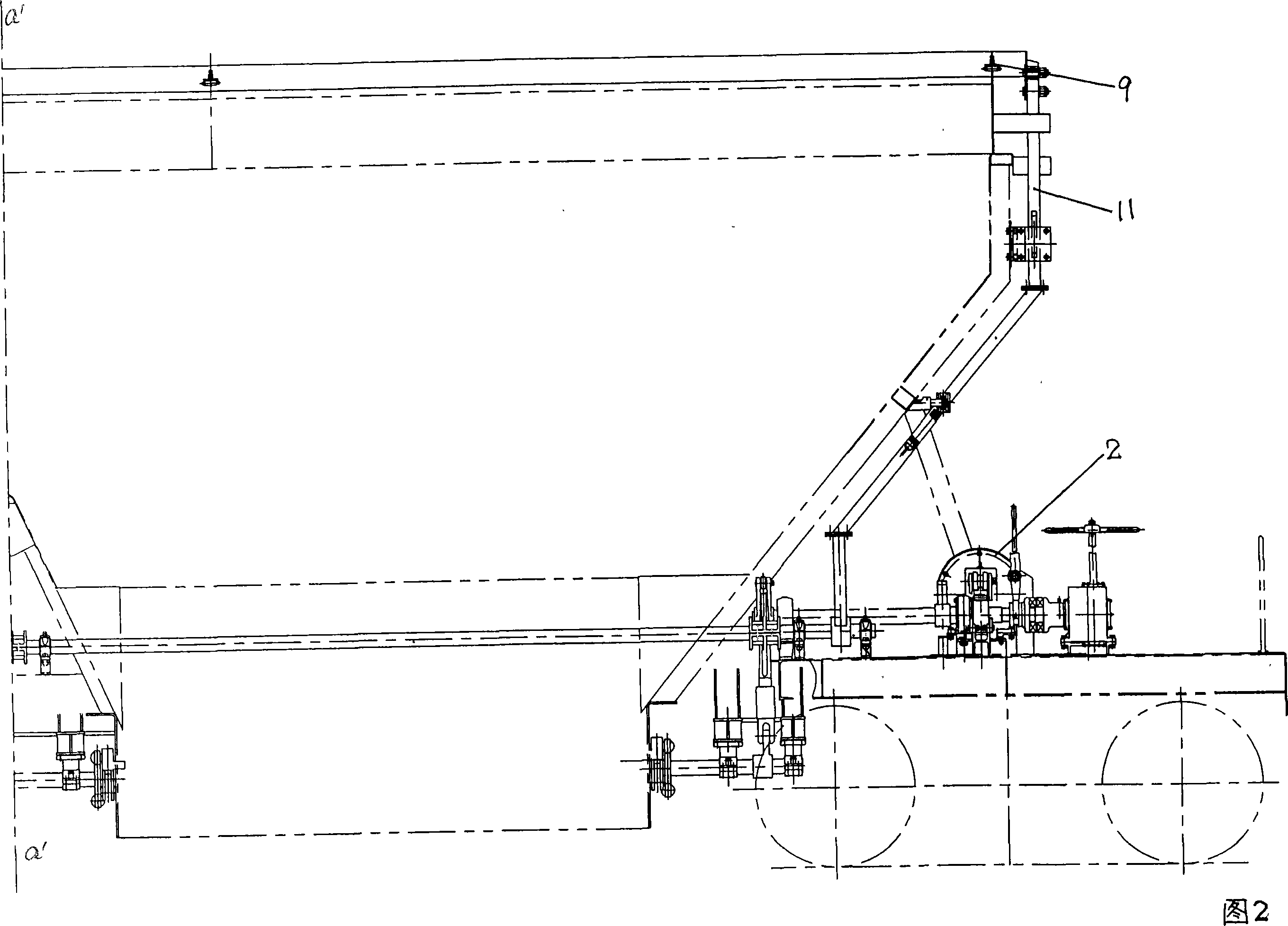 Removable top cover for railway open hopper wagon