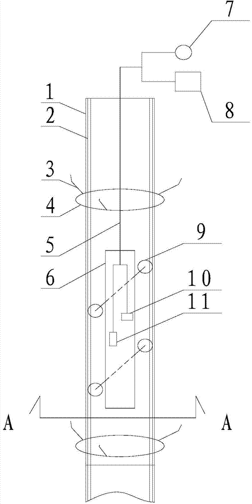 Roadbed horizontal displacement and vertical displacement comprehensive testing system