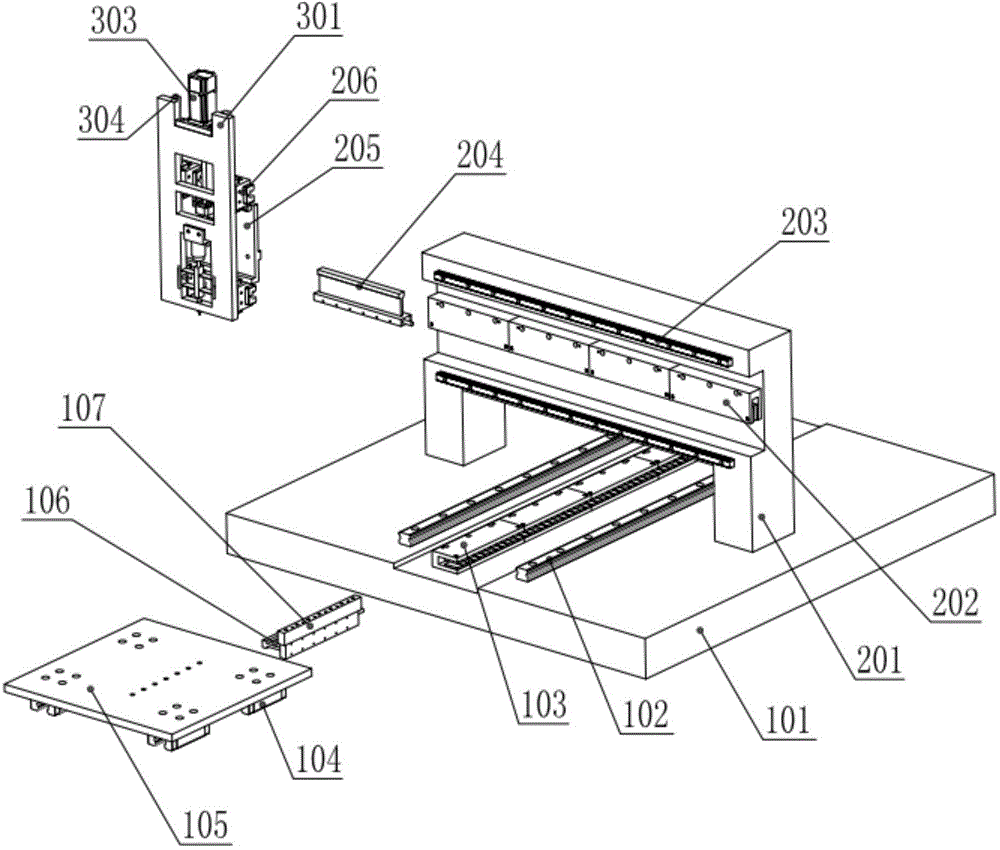 Dynamic characteristic self-adapting matching micro structure array precise processing machine tool