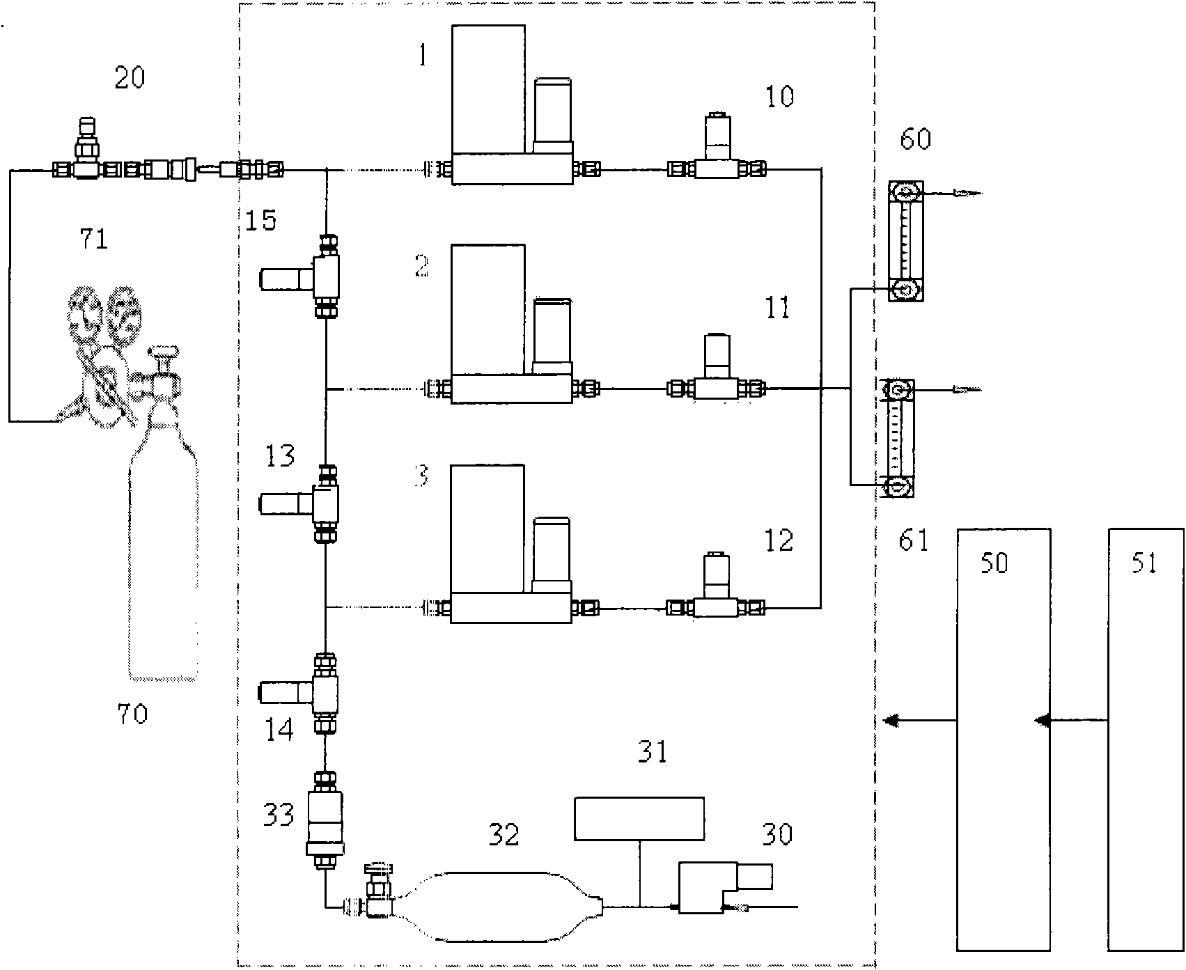 Device and method for checking SF6 gas leakage monitoring and alarming apparatuses