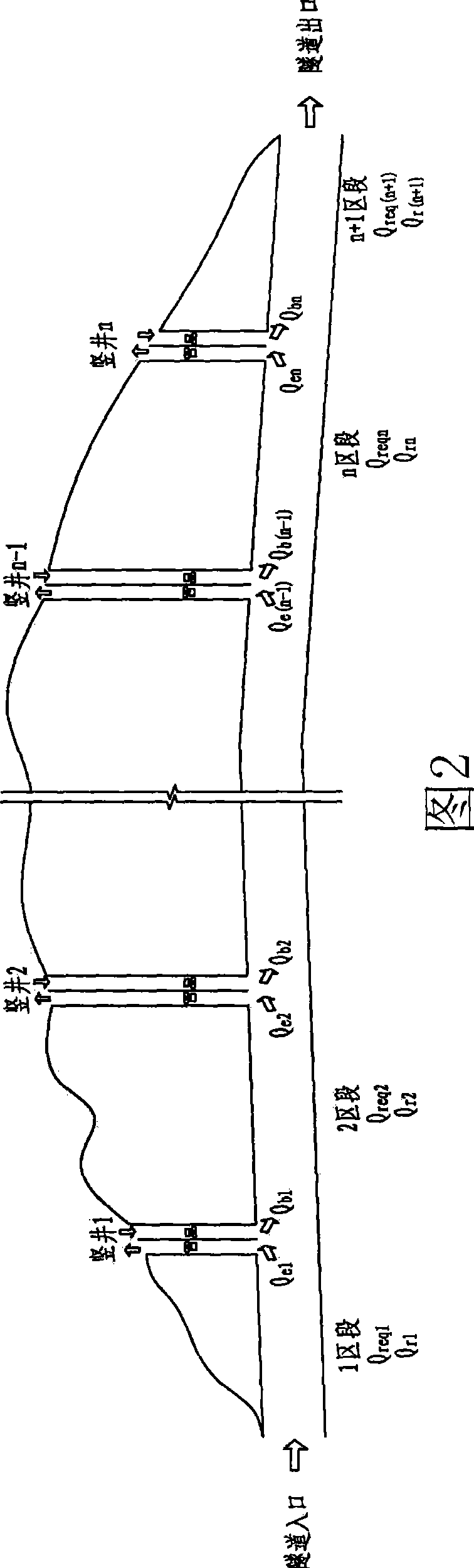 Fan setting method for road tunnel multi-silo system