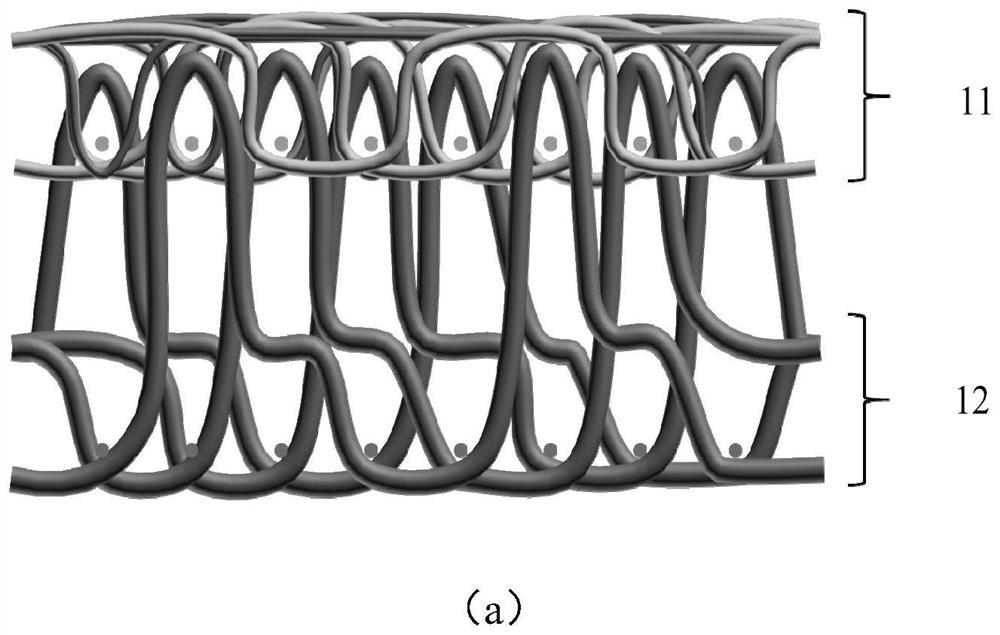 Flexible defibrillation electrode based on three-dimensional fabric structure and preparation method thereof