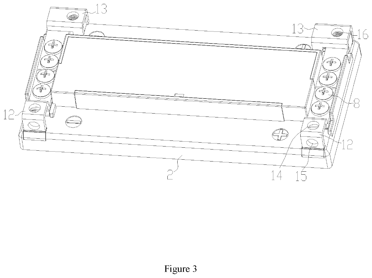 Battery covering structure with replaceable terminals