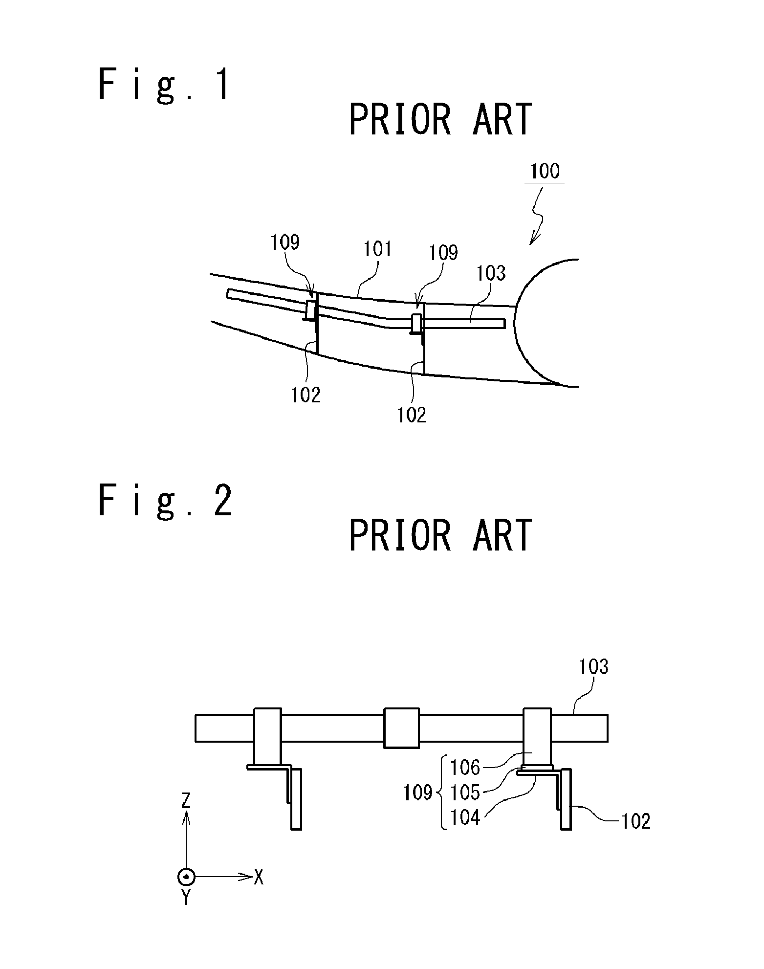 Tube support structure for aircraft