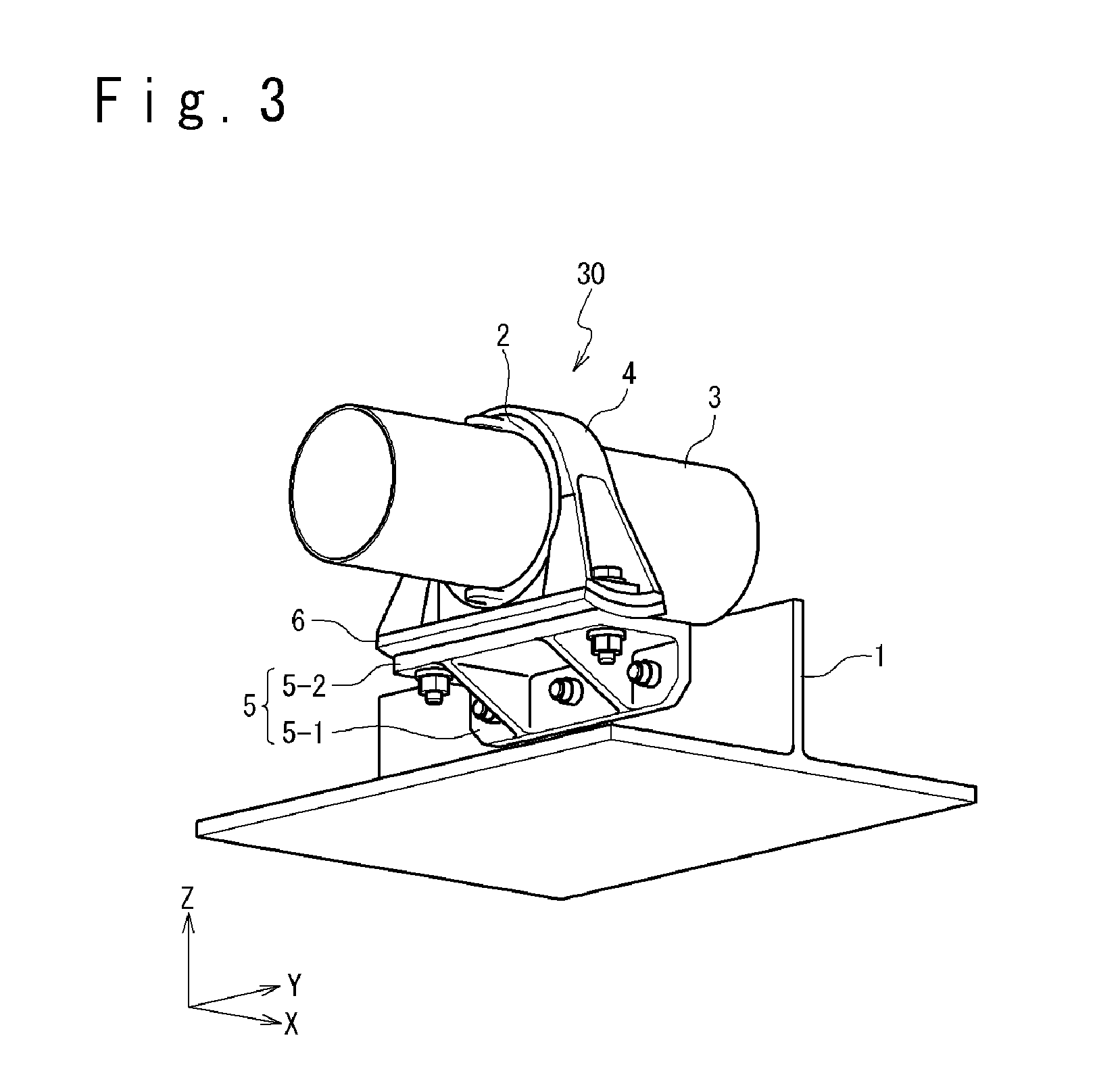 Tube support structure for aircraft