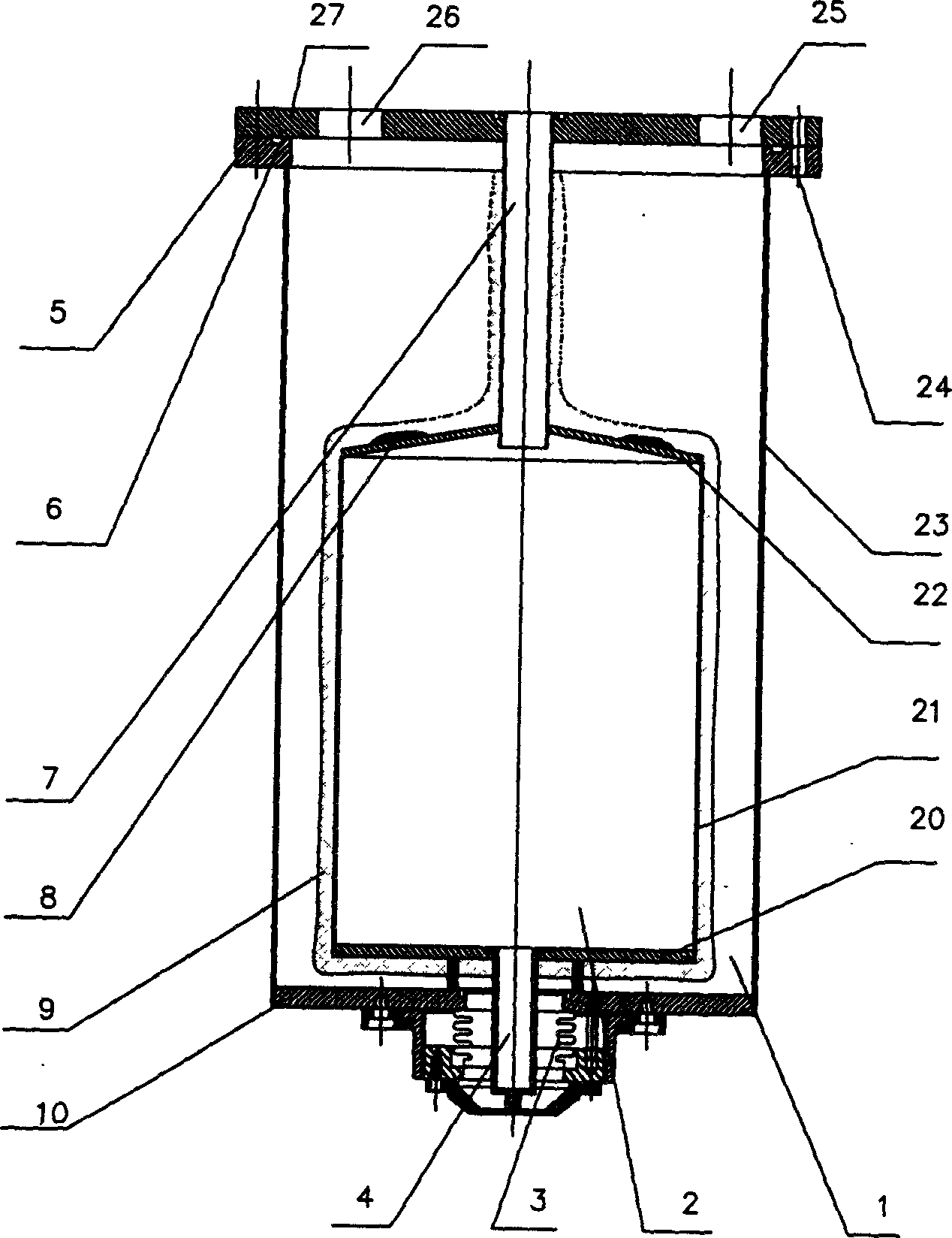 Adjustable distance liquid nitrogen metal dewar for high temperature super conductive quantum interferometer