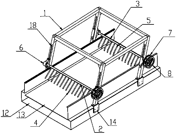 Tobacco leaf conveying flow stabilizing and homogenizing device of belt conveyor