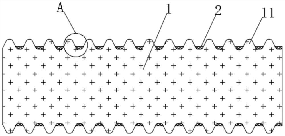 Air contact type self-condensation repaired electric corrugated pipe