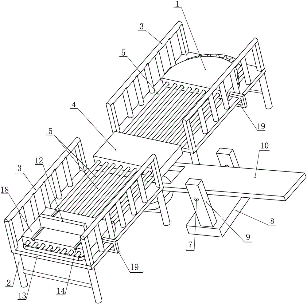 Bridge-style movement exercise bed