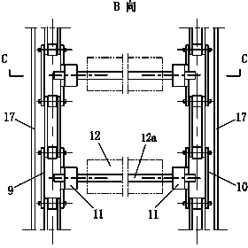 Storage rack device capable of storing and transmitting rolled materials