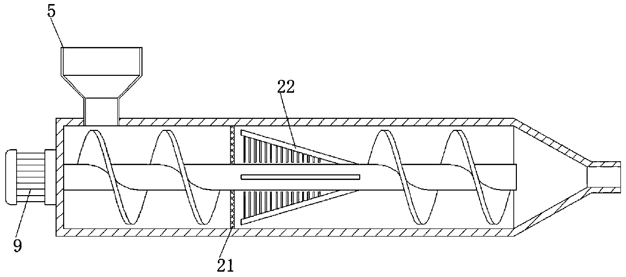 Extrusion forming device for curing agent coating production