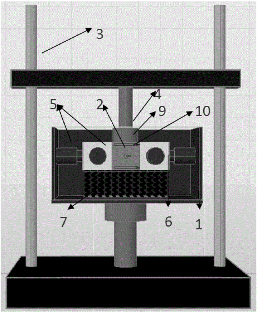 Test device for cumulative damage of tunnel bottom structure under cyclic loading