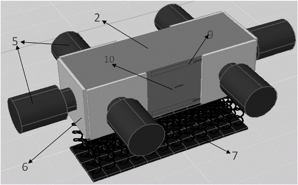 Test device for cumulative damage of tunnel bottom structure under cyclic loading