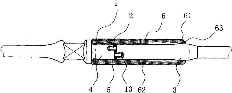 Sucker rod anti-tripping connecting device and manufacturing method thereof