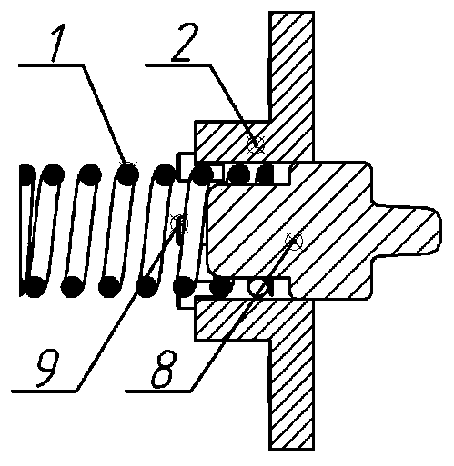 Minitype rudder face folding mechanism component