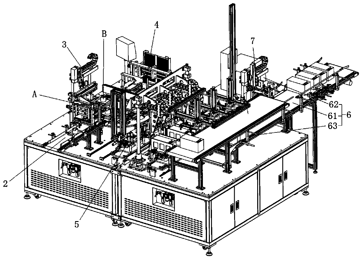 Full-automatic deep-cylinder wine box assembling machine