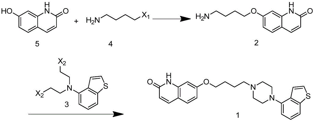 Preparation method and intermediate of brexpiprazole and preparation method of intermediate