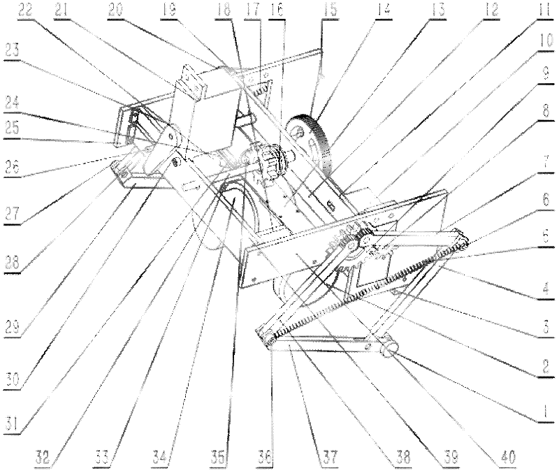 Wheel-legged detector for planet surface detection