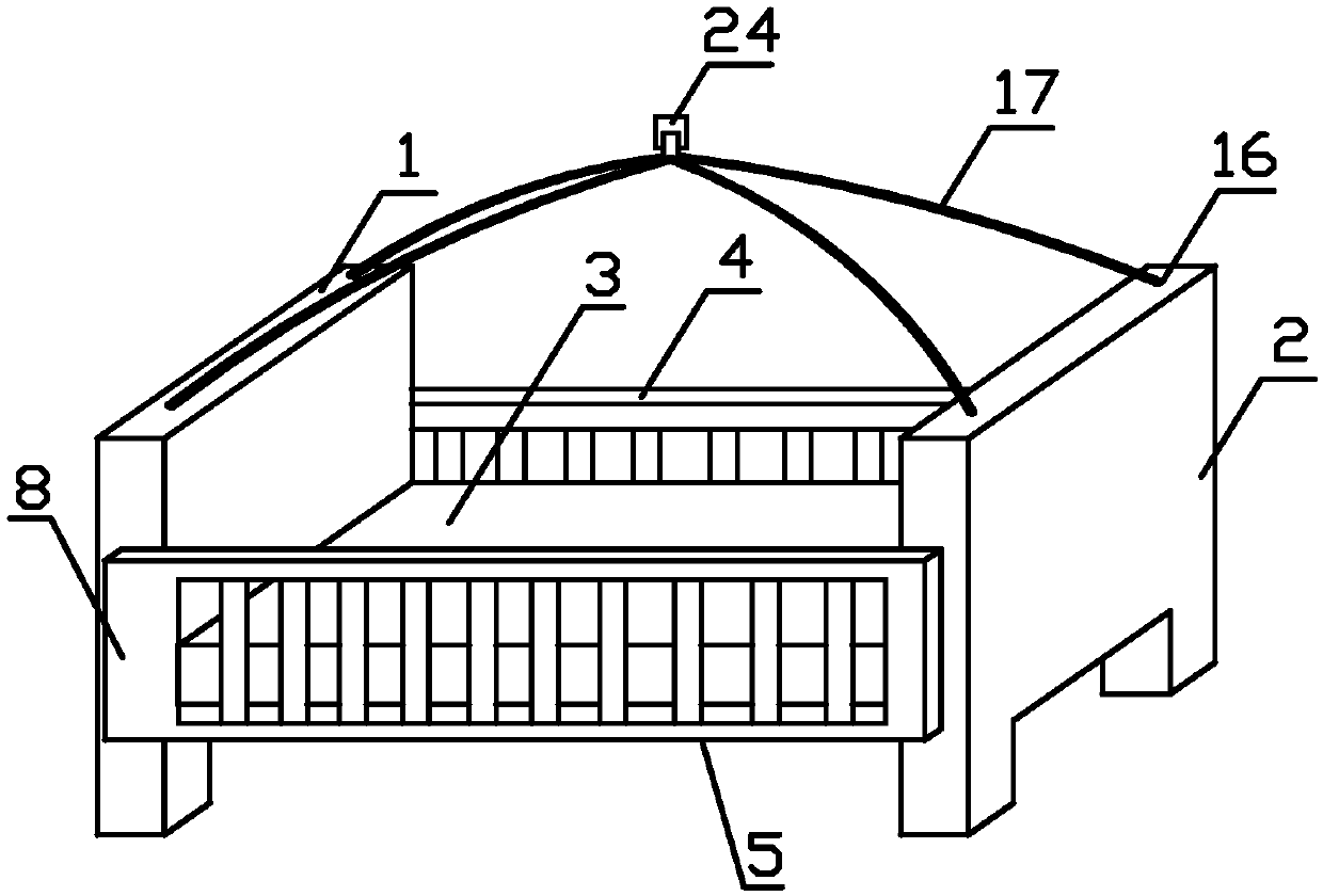 Children's bed with curtain structure