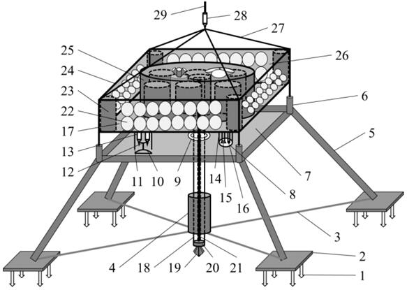 Long-term observation system and method for deep-sea internal wave-induced deformation and sliding of seabed soft clay