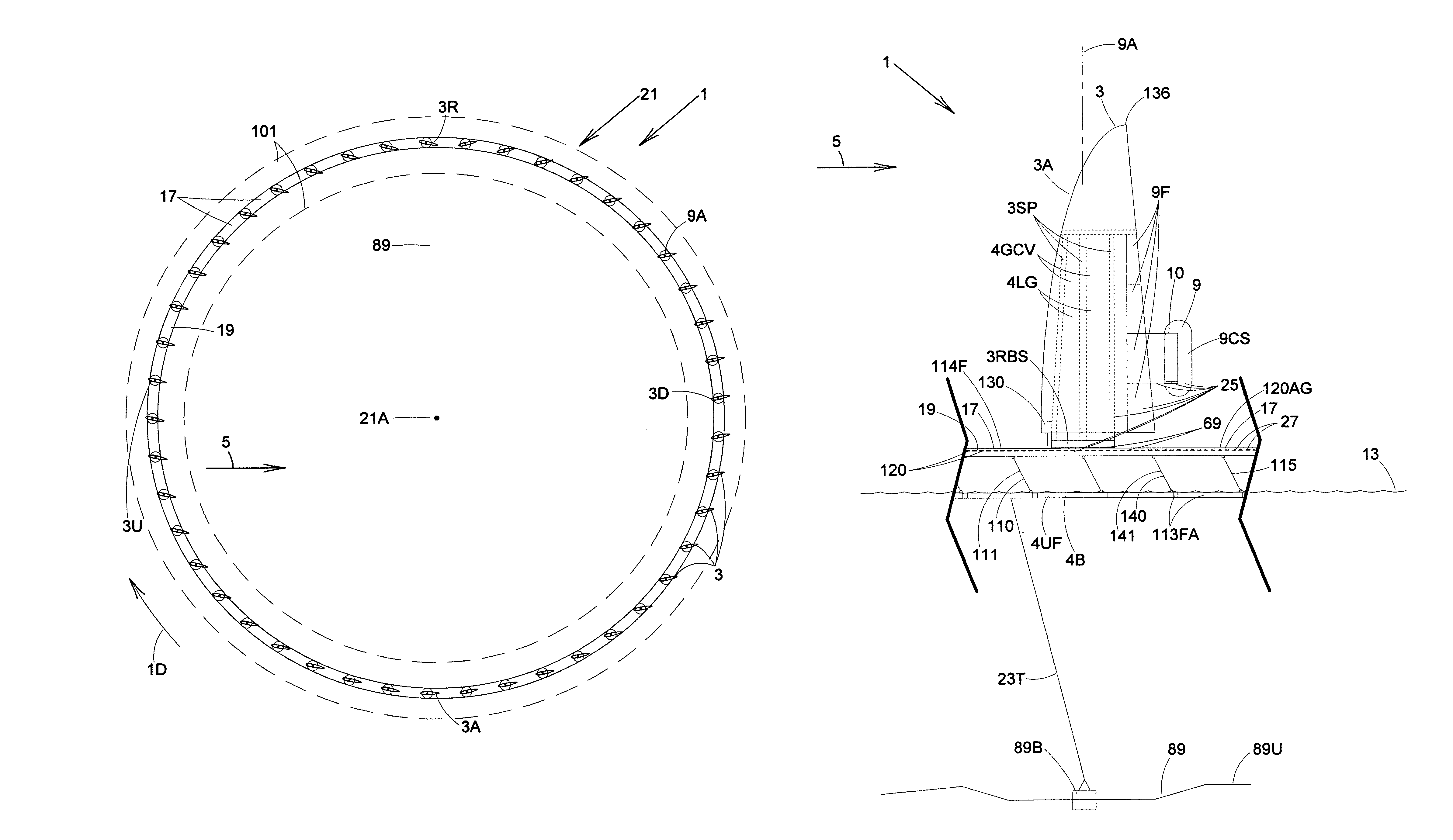 Revolving overhead windmill